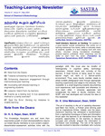 Teaching Learning Newsletter Vol 1 Issue 1